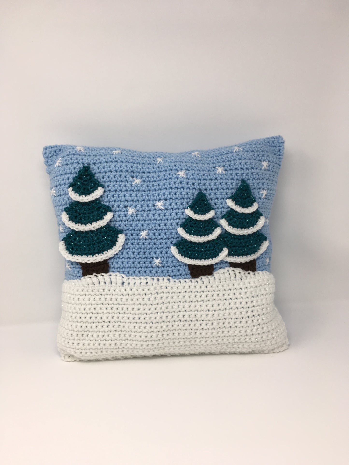 Winter Scene Throw Pillow