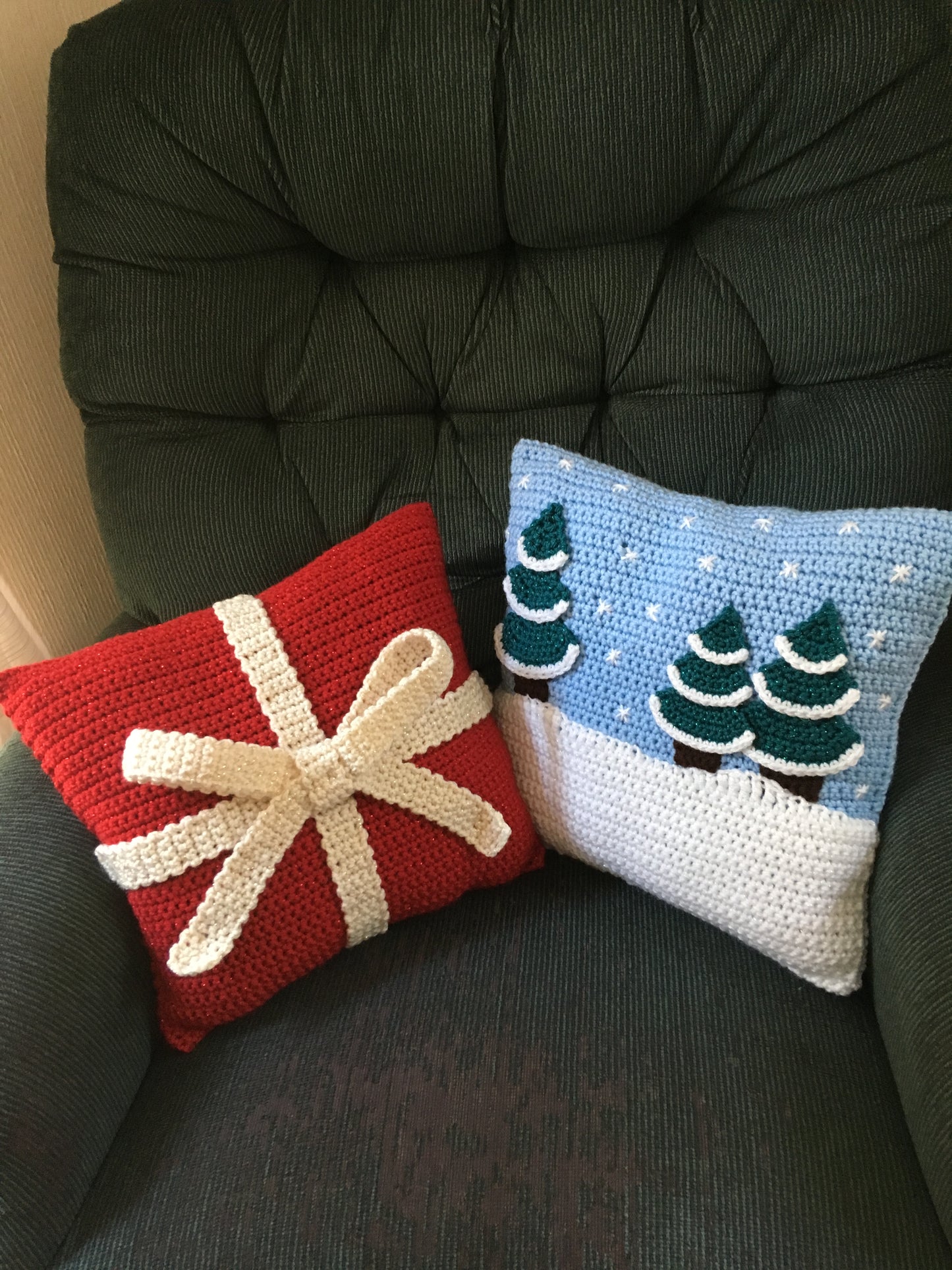 Winter Scene Throw Pillow