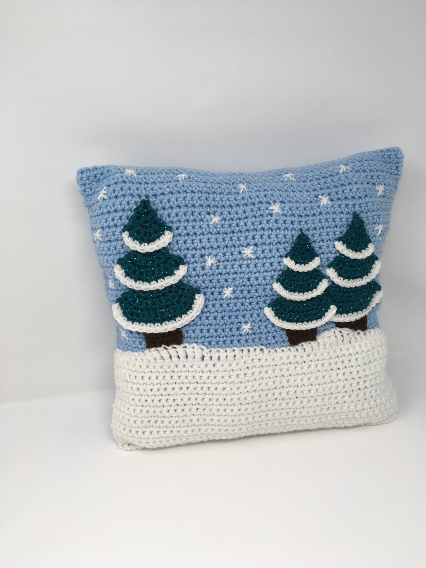 Winter Scene Throw Pillow