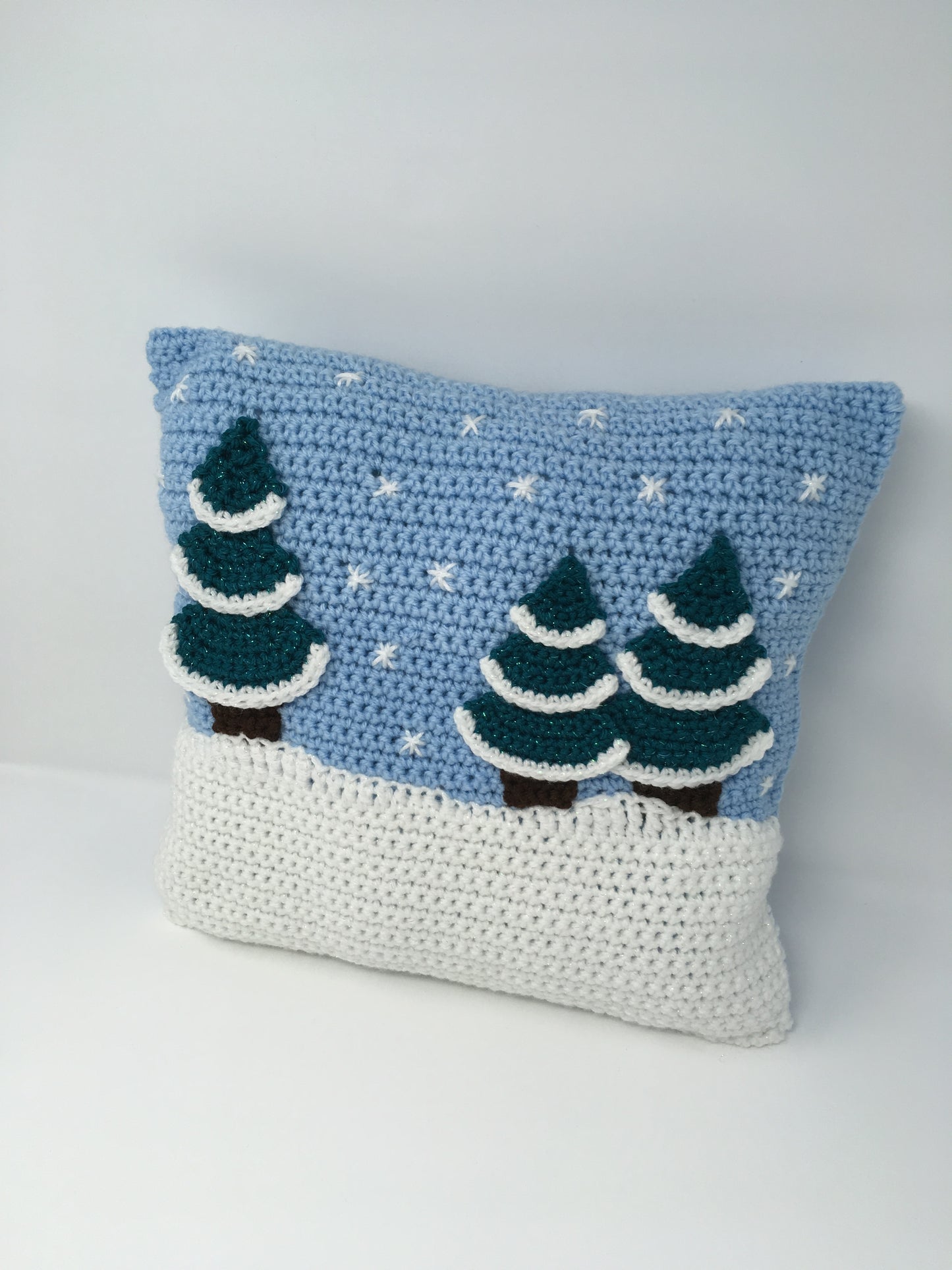 Winter Scene Throw Pillow